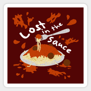 Lost in the Spaghetti Sauce Magnet